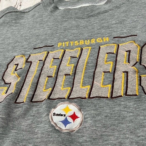 Vintage 1990s Pittsburgh Steelers NFL Football 90s Stitched Sports Sweatshirt - Picture 3 of 5